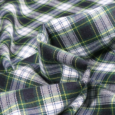 Tissu Tartan Ecossais  British sur fond Bleu marine - Par 10 cm