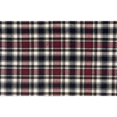 Tissu Tartan Ecossais Mattia sur fond Bordeaux - Par 10 cm