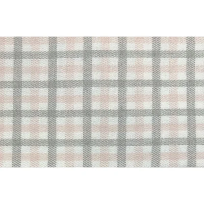 Tissu Tartan Ecossais Andrea sur fond Gris clair - Par 10 cm