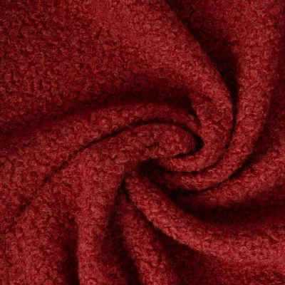 Tissu Bouclette Curly uni Rouille - Par 10 cm