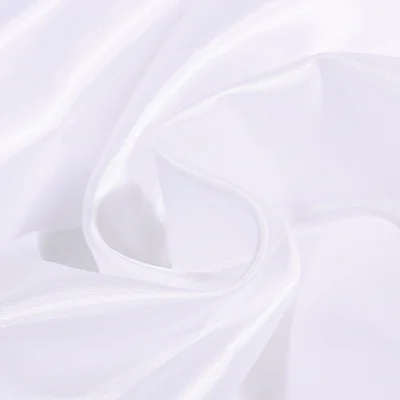 Tissu Doublure Pongé uni Blanc - Par 10 cm