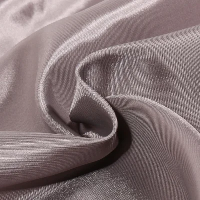 Tissu Doublure Pongé uni Gris souris - Par 10 cm