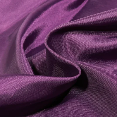 Coupon Tissu Doublure Pongé uni Prune - Coupon de 30 cm