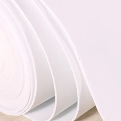 Mousse Eva unie 2 mm Blanc - Par 10 cm