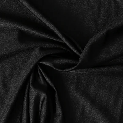 Tissu Lycra stretch Dynalis uni Noir - Par 10 cm