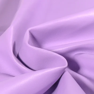 Tissu Simili cuir souple et épais uni Roma Lilas - Par 10 cm