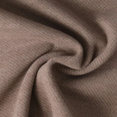 Tissu Polyviscose touché Cachemire Grège - Par 10 cm