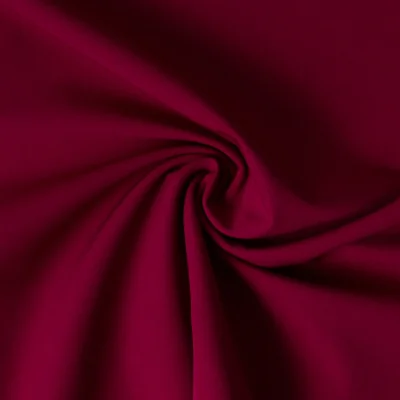 Coupon Tissu Crêpe Scuba extensible Nayeli uni Bordeaux - Coupon de 30 cm