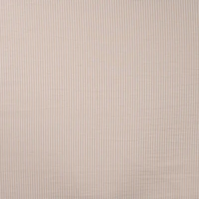 Tissu Seersucker Rayé Vichy Beige - Par 10 cm