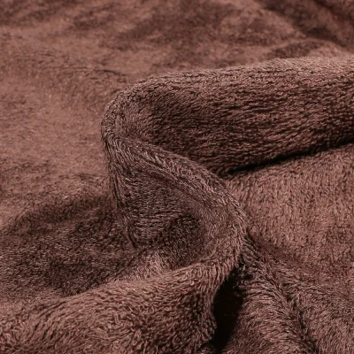 Tissu Eponge Bébé Bambou Tout doux Cacao - Par 10 cm