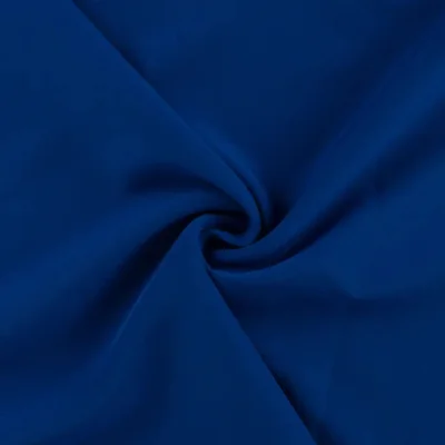Tissu Sergé extensible uni Bleu roi - Par 10 cm