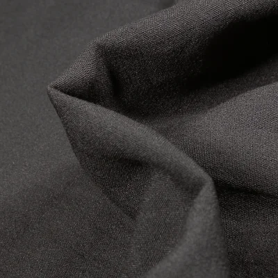Tissu Viscose texturé uni Maxima Noir - Par 10 cm