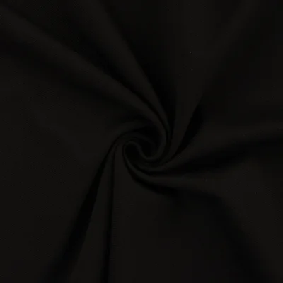 Tissu Milano Twill uni Noir - Par 10 cm
