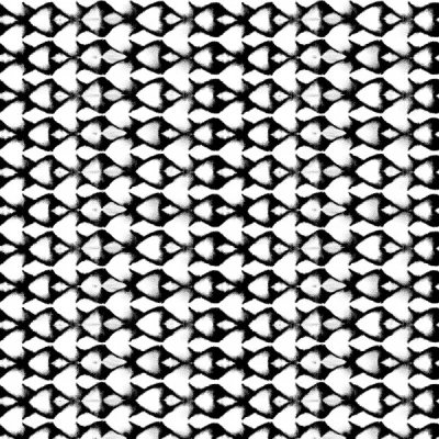 Tissu Bengaline Téo sur fond Blanc - Par 10 cm