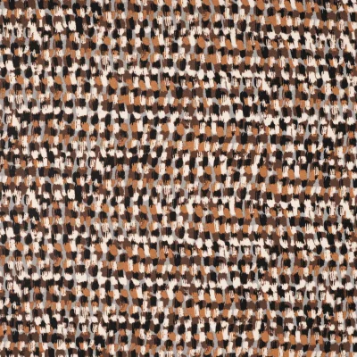 Tissu Viscose Twill Mio sur fond Beige - Par 10 cm