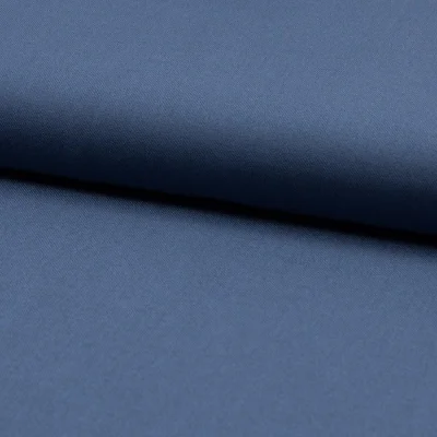 Tissu Viscose Twill  chiné Bleu denim - Par 10 cm