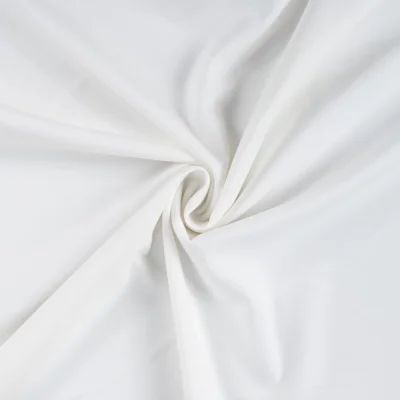 Tissu Jersey Scuba aspect Modal uni Blanc - Par 10 cm