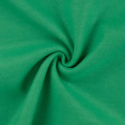 Tissu Drap de manteau Laine uni Vert - Par 10 cm