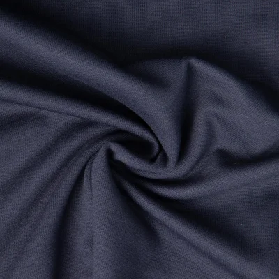 Tissu Jersey Milano brossé uni Bleu marine - Par 10 cm