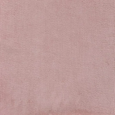 Tissu Velours côtelé lavé uni Rose pâle - Par 10 cm