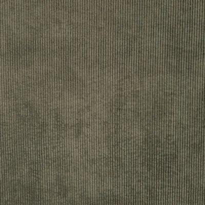 Tissu Velours côtelé lavé uni Vert kaki - Par 10 cm