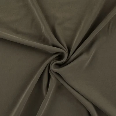Tissu Modal uni Vert kaki - Par 10 cm