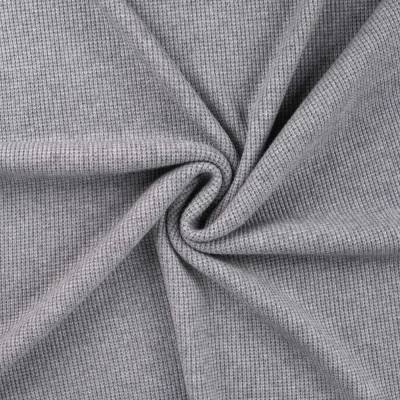 Tissu Maille Jersey Tricot uni Gris - Par 10 cm