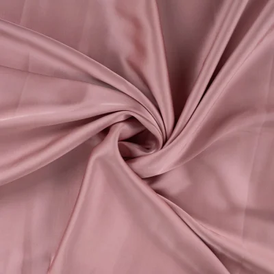 Tissu Viscose   Olivia touché Satin uni  Rose poudré - Par 10 cm