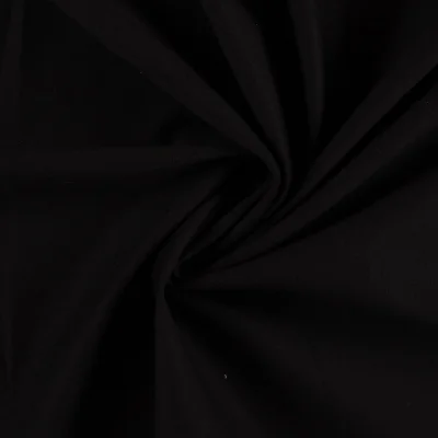 Tissu Maille Polyviscose extensible uni Noir - Par 10 cm