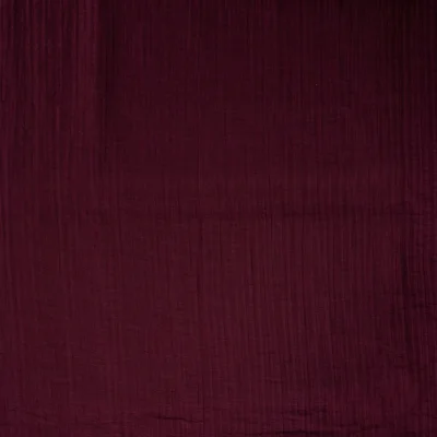 Tissu Mousseline Tencel double couche uni Pourpre - Par 10 cm
