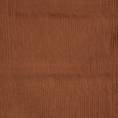 Tissu Mousseline Tencel double couche uni Marron - Par 10 cm