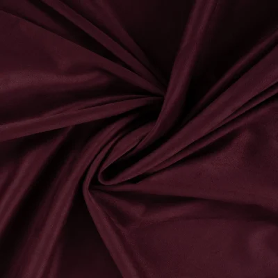 Tissu Suédine double face uni Bordeaux - Par 10 cm