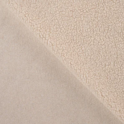 Tissu Fausse fourrure Teddy Bouclettes Lucy Ecru - Par 10 cm