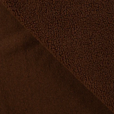 Tissu Fausse fourrure Teddy Bouclettes Lucy Caramel - Par 10 cm