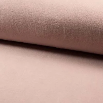 Tissu Polaire doux uni Rose poudré - Par 10 cm