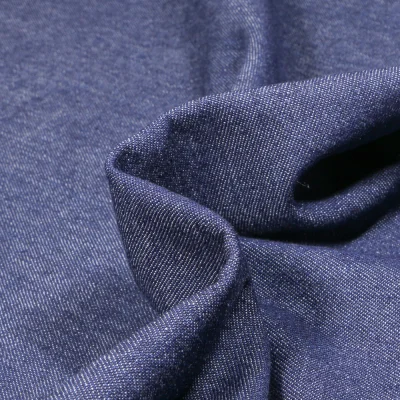 Tissu Jean léger 6 oz uni Bleu - Par 10 cm