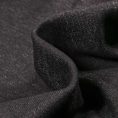 Tissu Jean Stretch 8.5 Oz Noir - Par 10 cm