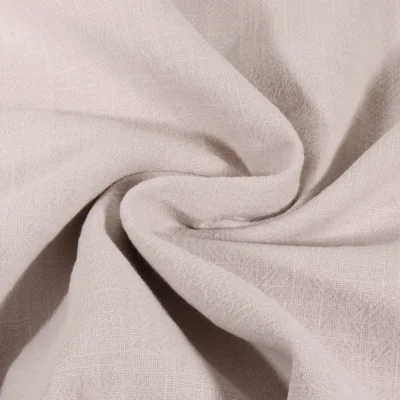 Tissu 100% Lin uni Gris - Par 10 cm