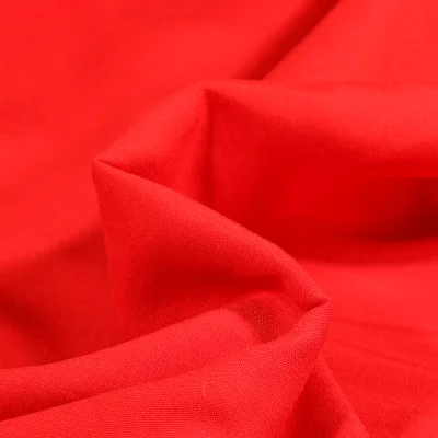 Coupon Tissu Viscose légère uni Rouge - Coupon de 40 cm