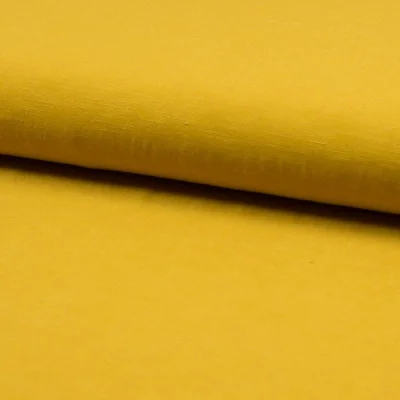 Tissu Viscose lin Santorini Ocre - Par 10 cm