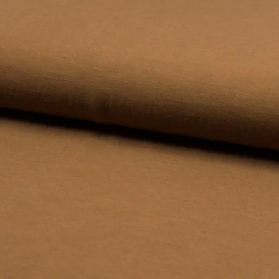 Tissu Viscose lin Santorini Camel - Par 10 cm