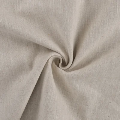 Tissu 100% Lin uni Naturel - Par 10 cm