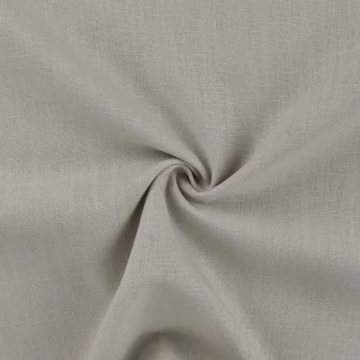 Tissu 100% Lin uni Beige clair - Par 10 cm