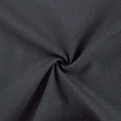 Tissu 100% Lin uni Gris ardoise - Par 10 cm