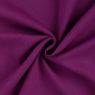 Tissu Viscose Lin Jimmy uni Violine - Par 10 cm