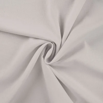 Tissu Viscose Lin Jimmy uni Blanc - Par 10 cm