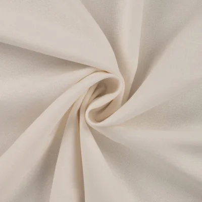 Tissu Viscose Lin Jimmy uni Ecru - Par 10 cm