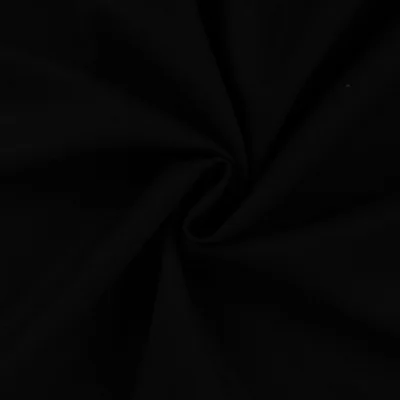 Tissu Viscose Lin Jimmy uni Noir - Par 10 cm
