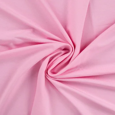 Tissu Jersey Viscose uni Lia Rose bébé - Par 10 cm