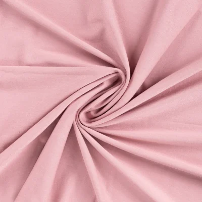 Tissu Jersey Viscose uni Lia Rose poudré - Par 10 cm